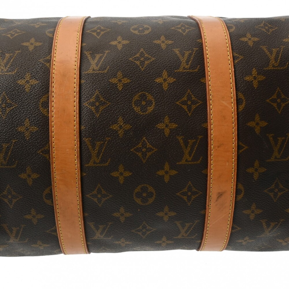 Louis Vuitton Keepall Bag Boston Brown Canvas Monogram - Picture 10 of 11